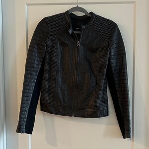 Trouvé Genuine Leather & Wool Jacket Size Small